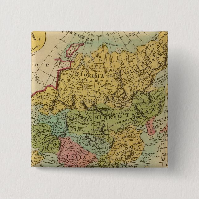 Asia 4 pinback button (Front)