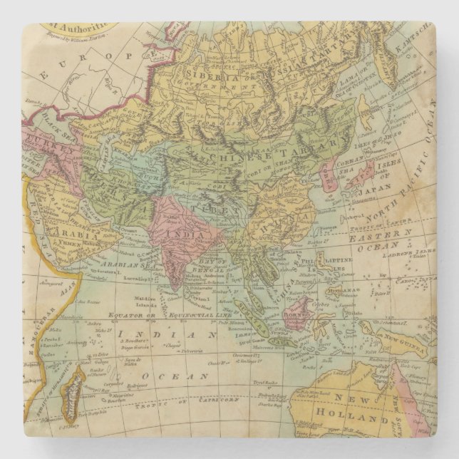 Asia 4 stone coaster (Front)