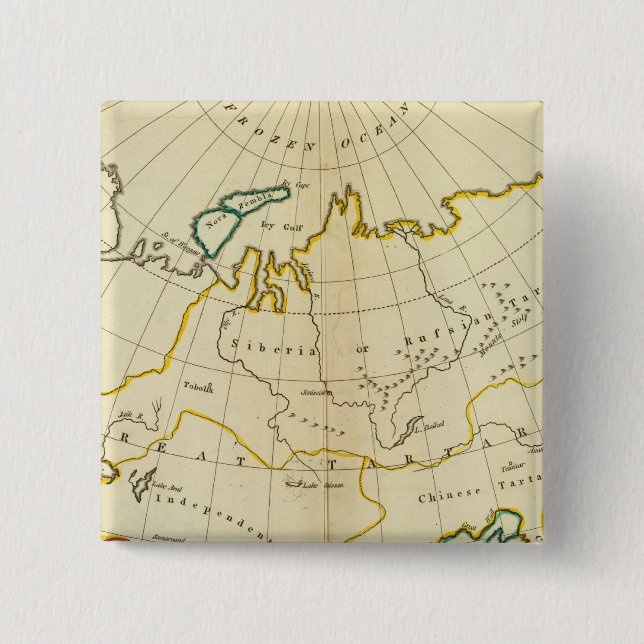 Asia 7 pinback button (Front)