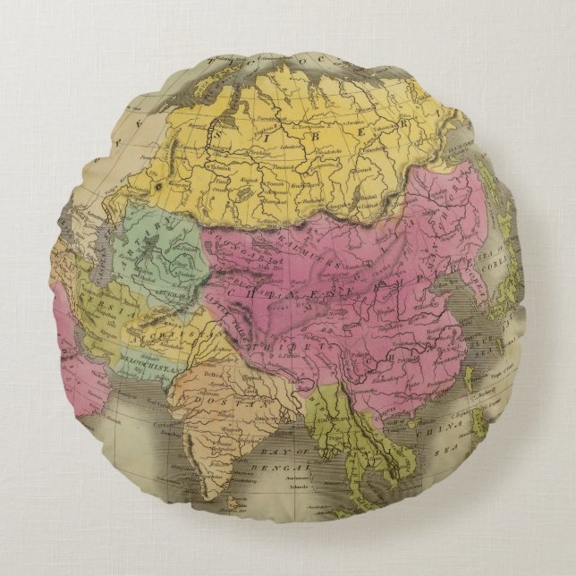 Asia 8 round pillow (Front)