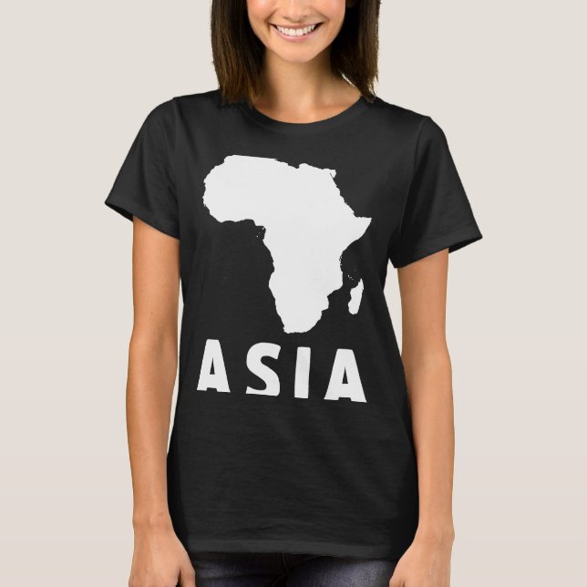 Asia Africa Oddly Specific Gag Weird Dark Humor  J T-Shirt (Front)