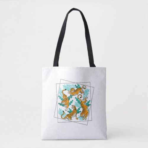 Asia Animal Zoo Keeper Wildlife Tiger Perfect des Tote Bag