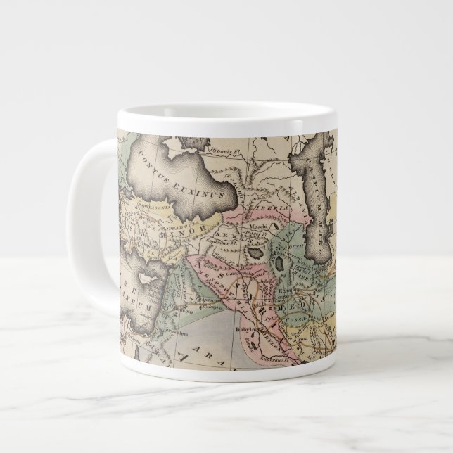 Asia Atlas Map Giant Coffee Mug (Front Left)