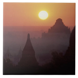 Asia, Burma, (Myanmar), Pagan (Bagan) The temple Ceramic Tile