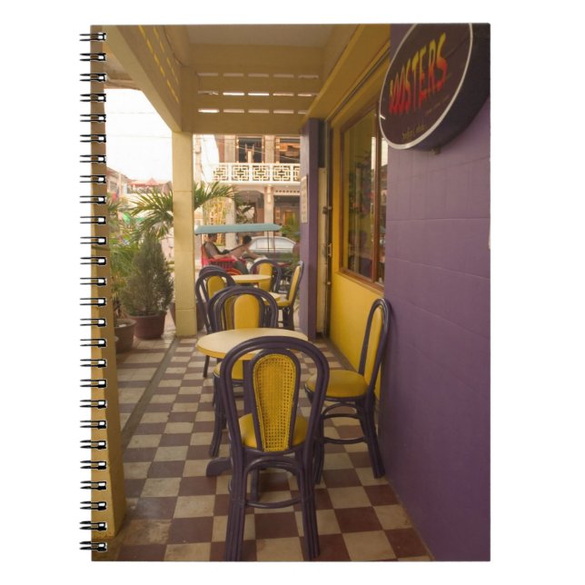 Asia, Cambodia, Siem Reap, coffee shop. Notebook (Front)