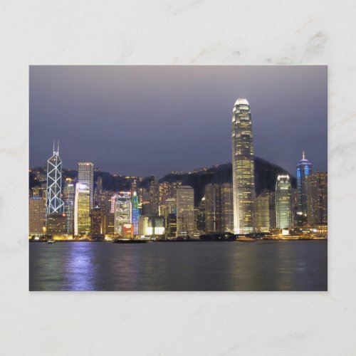Asia China Hong Kong city skyline and 2 Postcard