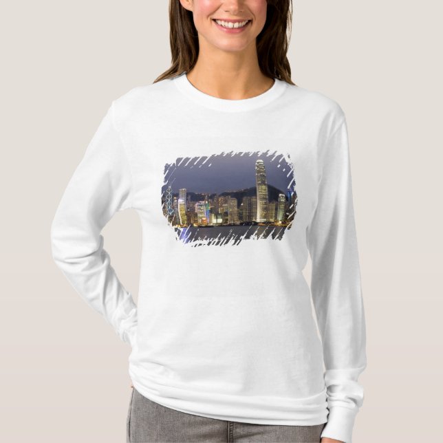 Asia, China, Hong Kong, city skyline and 2 T-Shirt (Front)