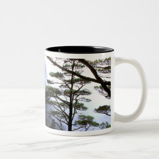 Asia, China, Huanshan. The yellow mountain Two-Tone Coffee Mug (Right)