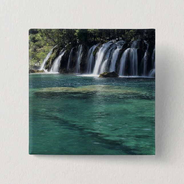 Asia, China, Sichuan Province, Jiuzhaigou Button (Front)
