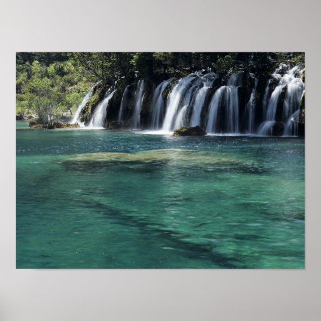 Asia, China, Sichuan Province, Jiuzhaigou Poster (Front)
