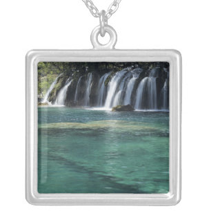 Asia, China, Sichuan Province, Jiuzhaigou Silver Plated Necklace