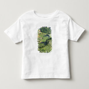 Asia, China, Yunnan, Yuanyang. Pattern of green Toddler T-shirt