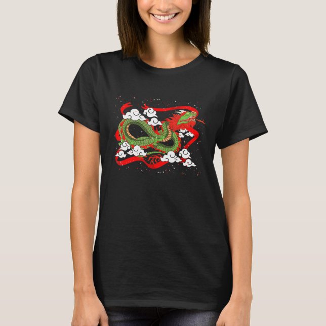 Asia Chinese Culture Animal Fantasy Creature Mythi T-Shirt (Front)