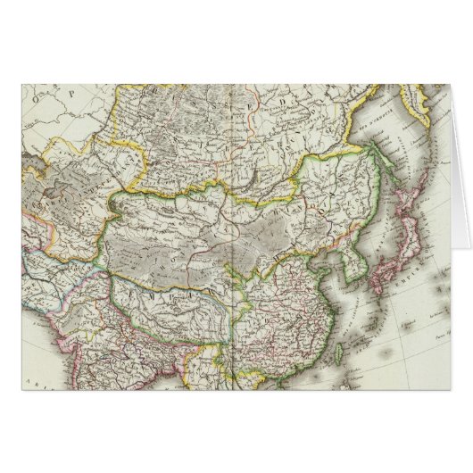 Asia Engraved Map Cards (Front Horizontal)