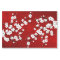 Asia Floral White Cherry Blossom Red