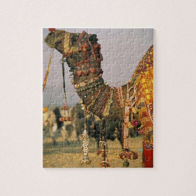Asia, India, Pushkar. Camel Shamu , Pushkar Jigsaw Puzzle (Vertical)