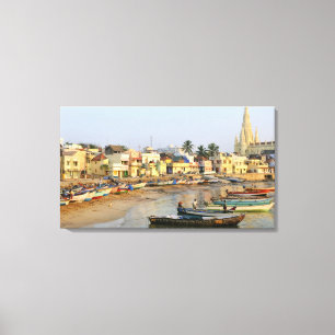 Asia, India, Tamil Nadu, Kanniyakumari Canvas Print