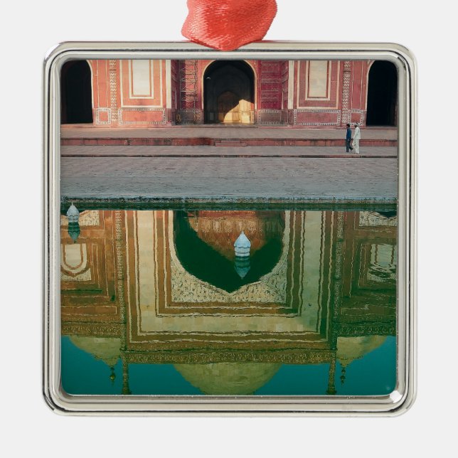 Asia, India, Uttar Pradesh, Agra. On the 2 Metal Ornament (Front)