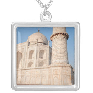 Asia, India, Uttar Pradesh, Agra. The Taj 4 Silver Plated Necklace