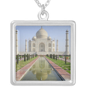 Asia, India, Uttar Pradesh, Agra. The Taj 5 Silver Plated Necklace