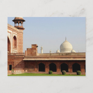 Asia, India, Uttar Pradesh, Agra. The Taj 6 Postcard