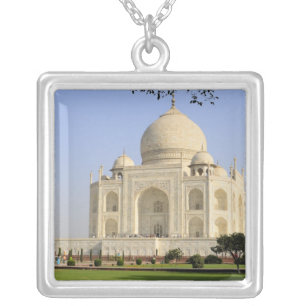 Asia, India, Uttar Pradesh, Agra. The Taj 7 Silver Plated Necklace