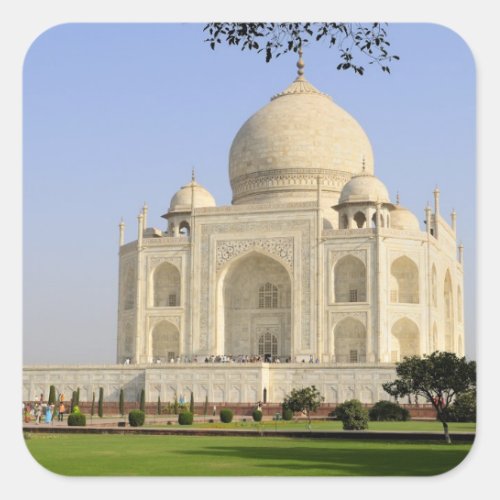 Asia India Uttar Pradesh Agra The Taj 7 Square Sticker