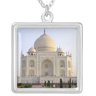 Asia, India, Uttar Pradesh, Agra. The Taj 8 Silver Plated Necklace