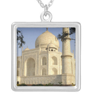 Asia, India, Uttar Pradesh, Agra. The Taj Silver Plated Necklace
