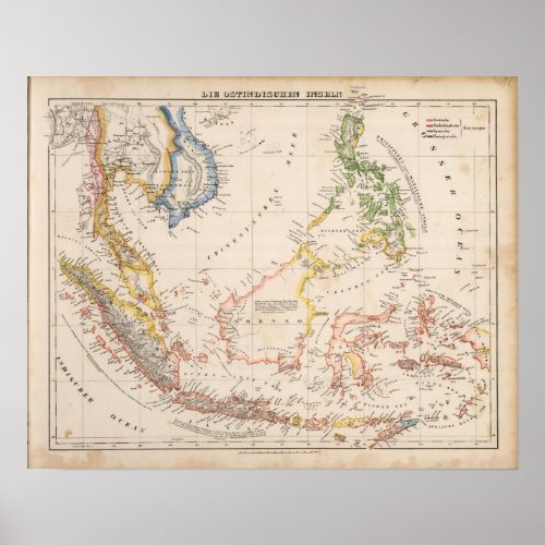 Asia Indonesia Philippines East Indies Poster