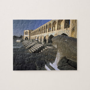 Asia, Iran, Isfahan. Pol-e Khaju Bridge. Jigsaw Puzzle