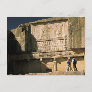 Asia, Iran, Persepolis.Tomb of Darius the Great. Postcard