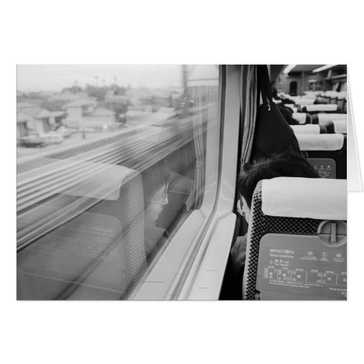 Asia, Japan. Aboard the Shinkansen Bullet Train (Front Horizontal)