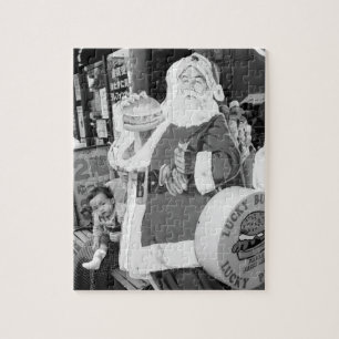 Asia, Japan, Hakodate. Santa Claus in Japan Jigsaw Puzzle