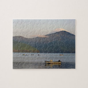 Asia, Japan, Hakone. Early morning views of Mt. Jigsaw Puzzle
