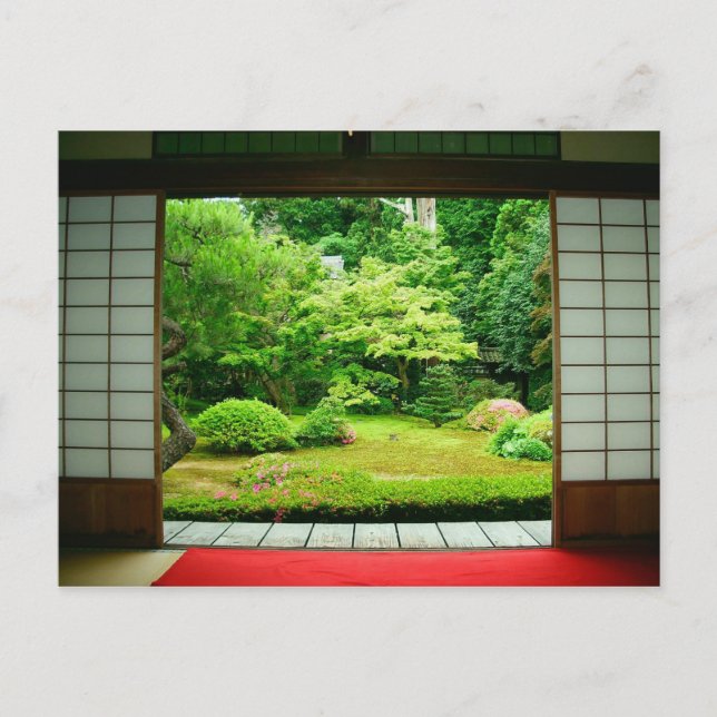 Asia, Japan, Kyoto. Zen Garden 2 Postcard (Front)