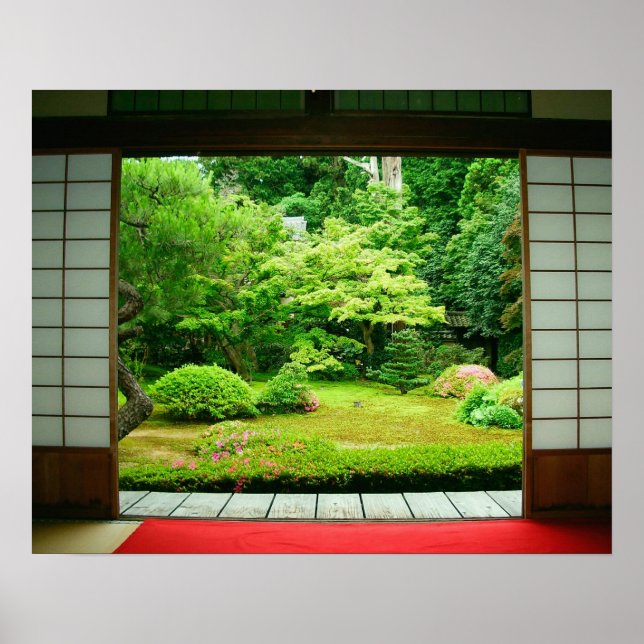 Asia, Japan, Kyoto. Zen Garden 2 Poster (Front)