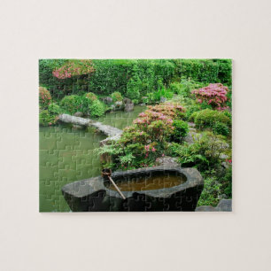 Asia, Japan, Kyoto. Zen Garden Jigsaw Puzzle