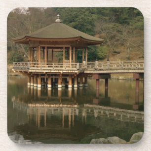 Asia, Japan, Nara, Temple in Nara Beverage Coaster