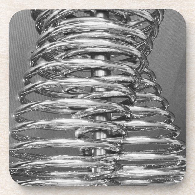 Asia, Japan, Tokyo. Coiled pipe, Tepco Energy 2 Drink Coaster (Front)