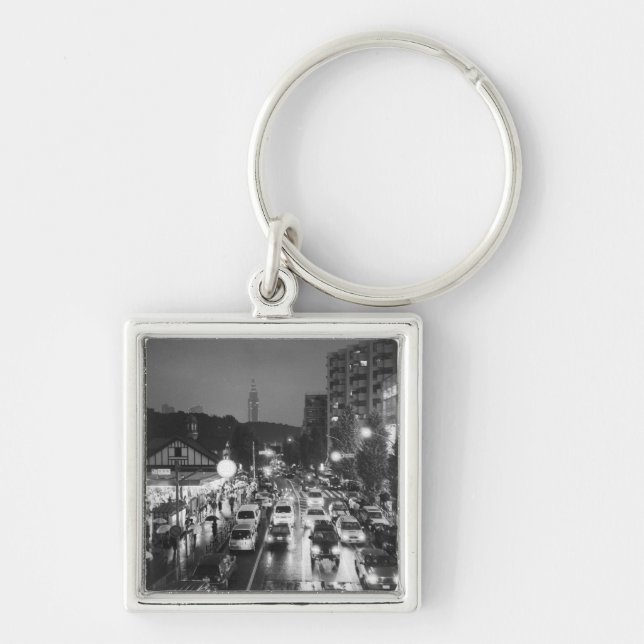 Asia, Japan, Tokyo. Evening, Harajuku Station, Keychain (Front)