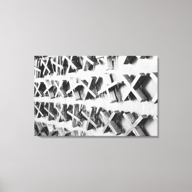 Asia, Japan, Tokyo. The X Fountain, Ueno Canvas Print (Front)