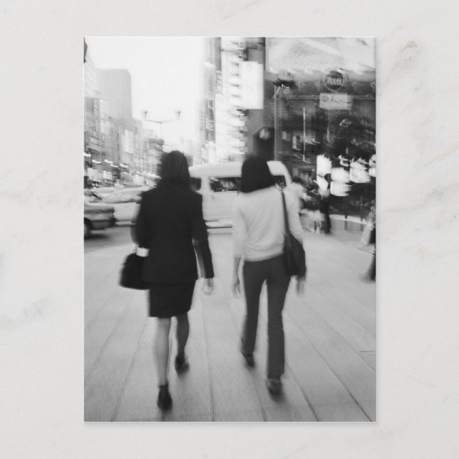 Asia, Japan, Tokyo. Young women on the Ginza. Postcard (Front)