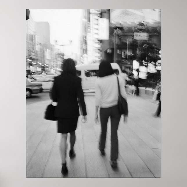 Asia, Japan, Tokyo. Young women on the Ginza. Poster (Front)