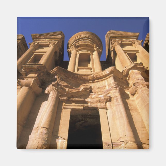 Asia, Jordan, Petra. El Deir, The Monastery. Magnet (Front)