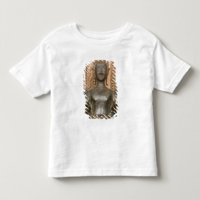 Asia, Laos, Vientiane, Bronze Buddha at Hawn Toddler T-shirt (Front)