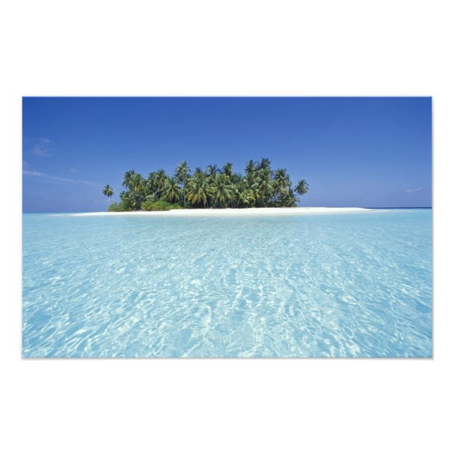 ASIA, Maldives, Ari Atoll, Uninhabited Photo Print (Front)