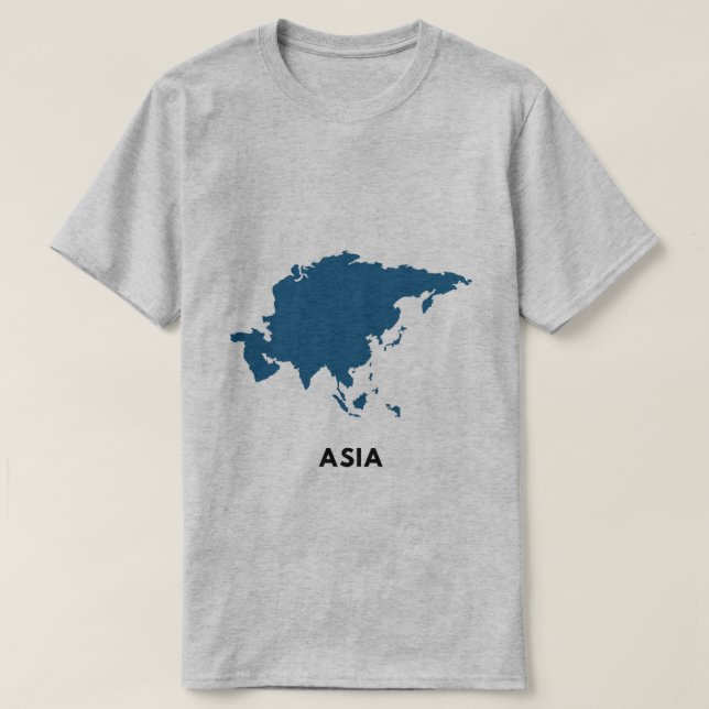 Asia Map T-Shirt (Design Front)