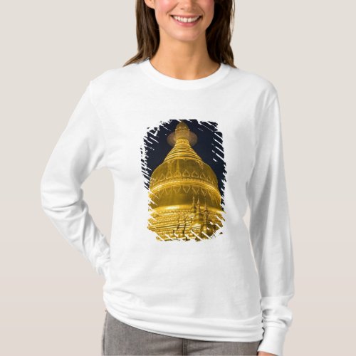 Asia Mayanmar Yangon Buddhist temple in T_Shirt