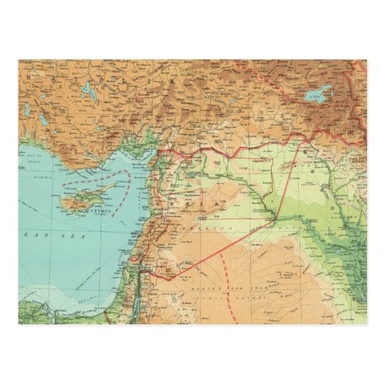 Asia Minor, Syria & Mesopotamia Postcard | Zazzle.com